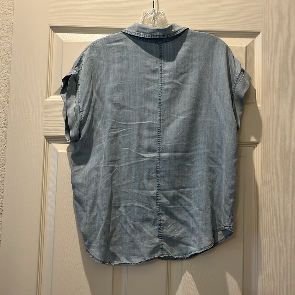 Denim Button-Up Shirt - Picture 4 of 4